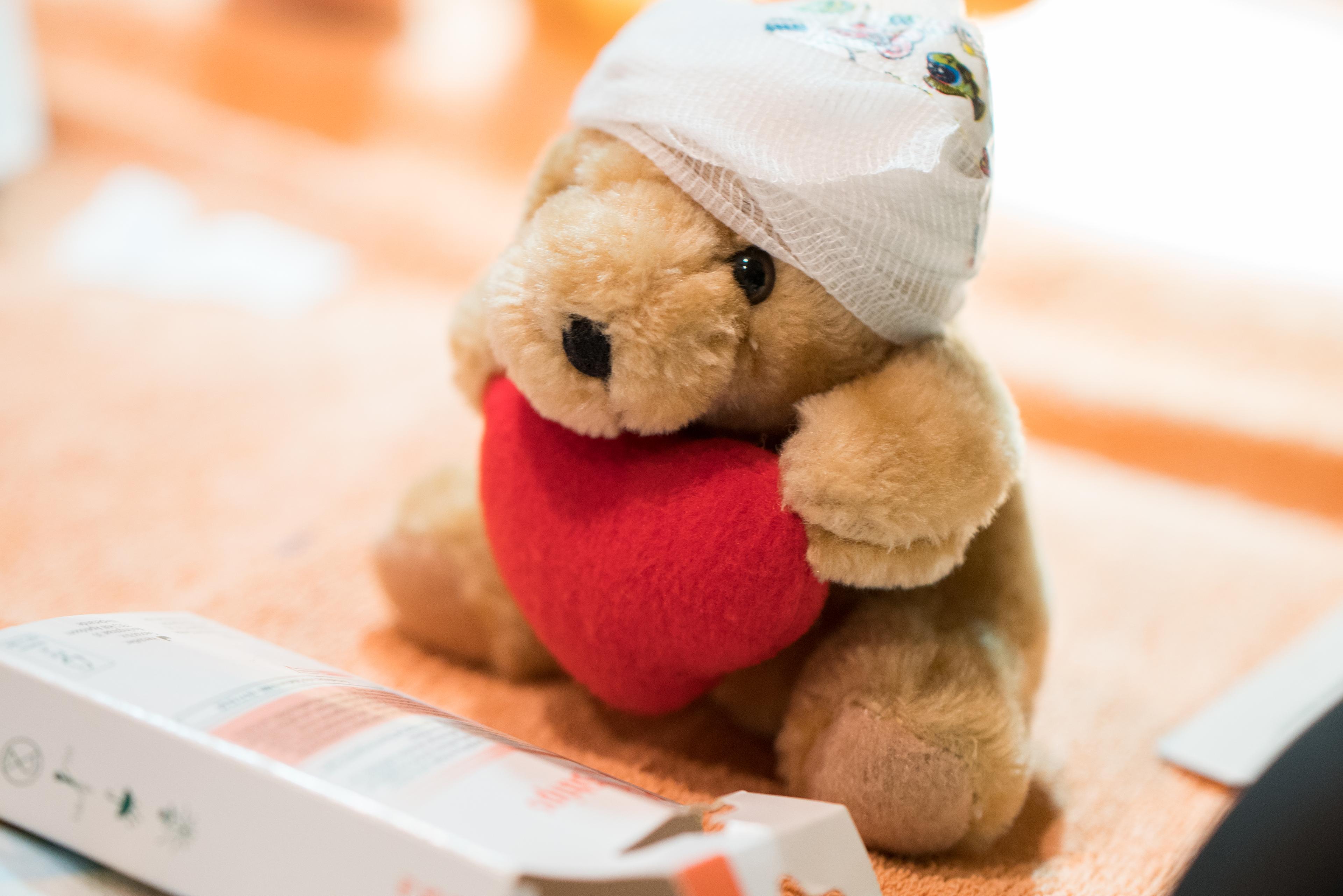 Teddy in der Kuschelklinik
