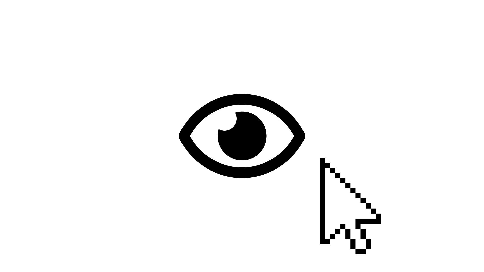Barrierefreie Ansicht der Website: Icon "Auge" auswählen und Schriftgröße anpassen
